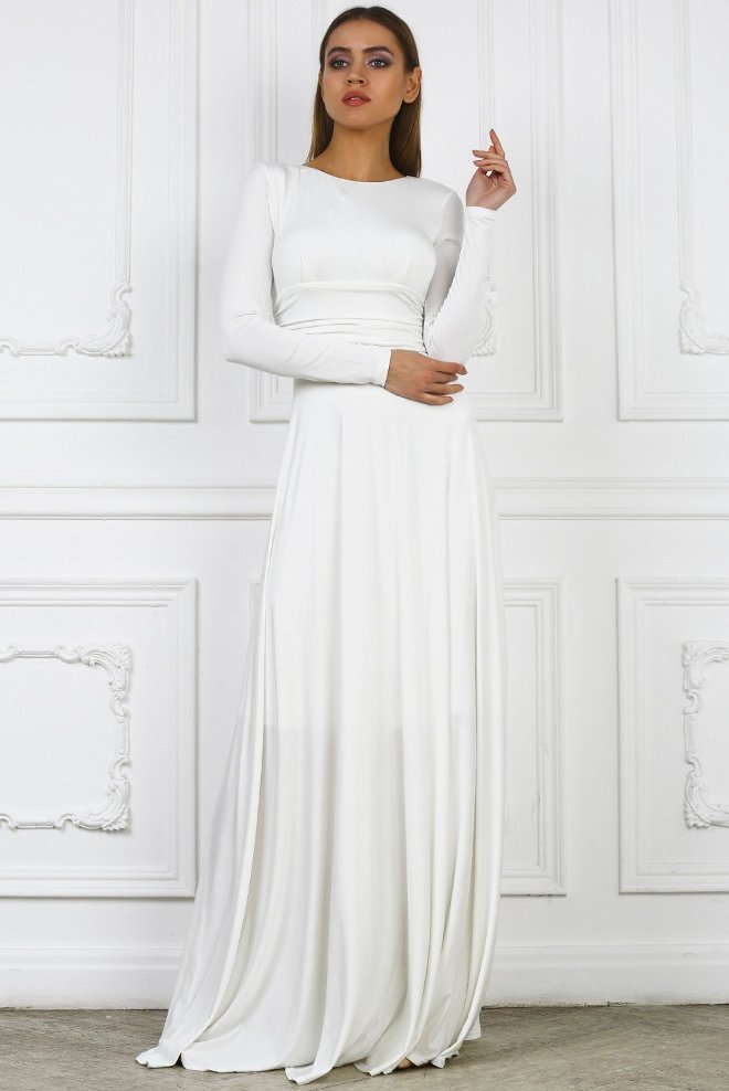 Купить Белое Красивое Платье Недорого