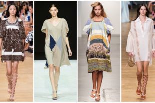 Модное платье балахон — с чем носить вязаные и велюровые фасоны