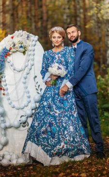 Свадебные платья в русском стиле, или воплощение невинного образа