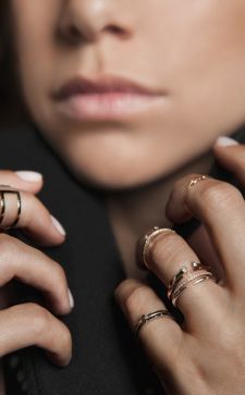 Стильные фаланговые кольца: золотые, серебряные и бижутерия