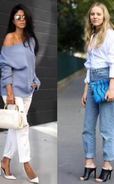 Светлые джинсы: модные композиции и эффектные образы