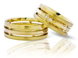 Красивые женские и мужские кольца с бриллиантами