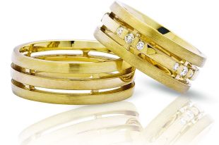 Красивые женские и мужские кольца с бриллиантами
