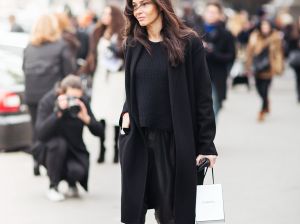 Черное пальто: красивые женские образы