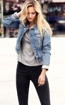 Модные женские джинсовые куртки: стильные луки
