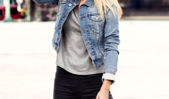 Модные женские джинсовые куртки: стильные луки