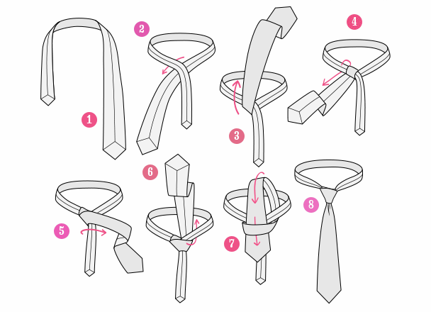 Como se hace el nudo de una corbata