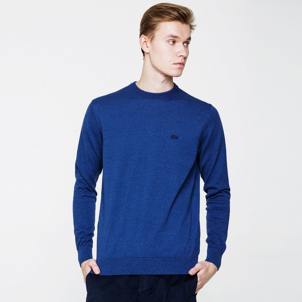 Синий мужской пуловер