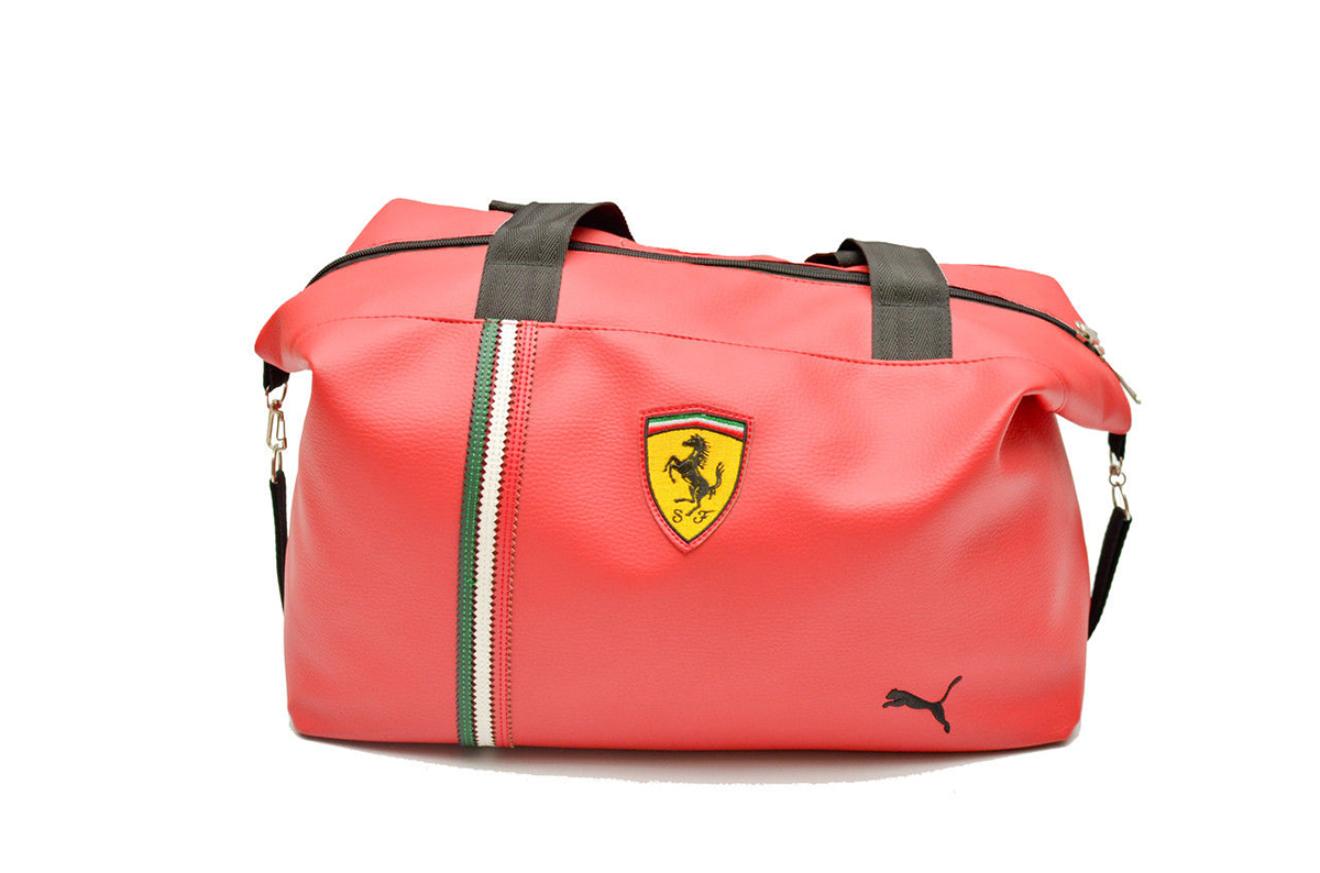 Красная женская спортивная сумка Ferrari