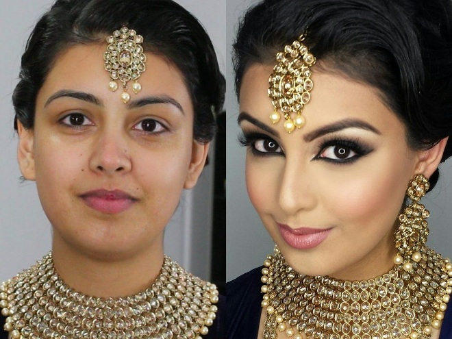 Индийская прическа и макияж и thumbnail