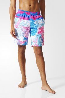 Розово-голубые пляжные мужские шорты