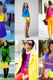 Яркие сочетания с желтым цветом в одежде