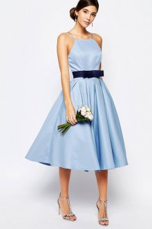 Голубое платье на выпускной