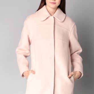 Классическое розовое пальто
