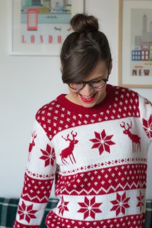 Норвежский свитер с оленями