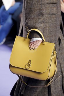 Кожаный рюкзак желтый