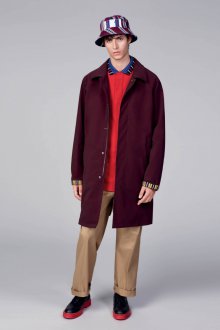 Бордовое пальто Tommy Hilfiger