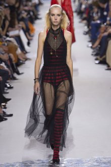 Christian Dior весна лето 2023 прозрачное платье