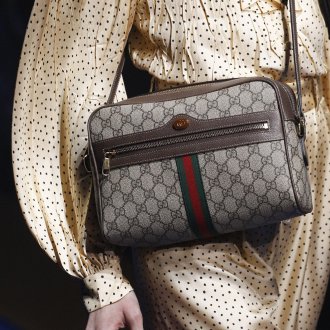 Gucci весна лето 2021 сумка тканевая