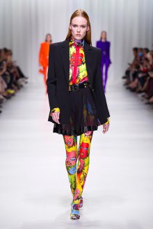 Versace весна лето 2022 юбка прозрачная