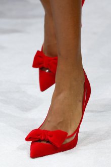 Туфли 2023 красные бархатные