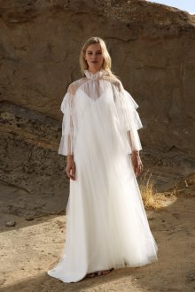 Свадебное платье для беременных из тюля