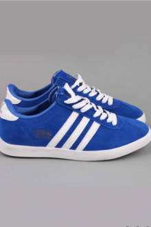 Adidas Gazelle синие с белым