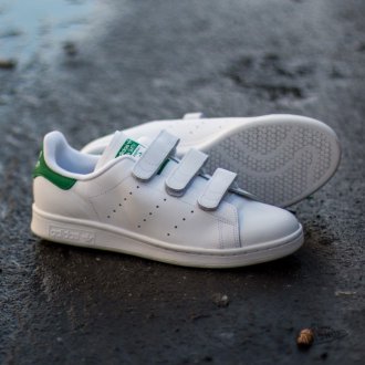 Adidas Stan Smith белые c зеленым