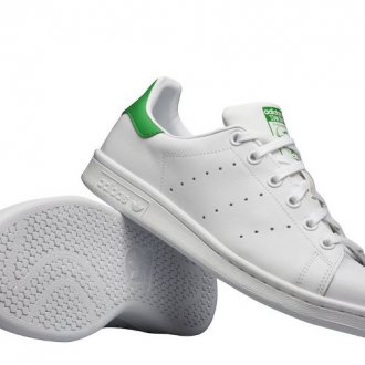 Adidas Stan Smith белые c зеленым