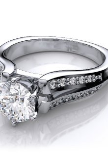 Оригинальные кольца для трогательной помолвки