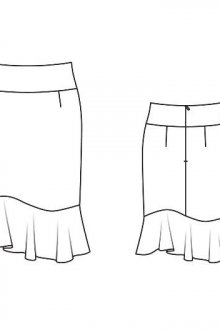 Как сшить женскую юбку на кокетке: выкройки