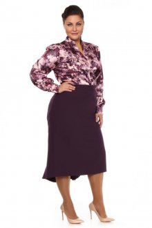 Фиолетовая юбка для полных женщин