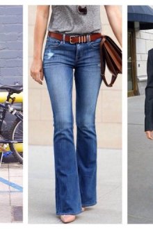 С чем носить джинсы-буткат