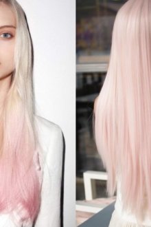 Блонд с розовым отливом