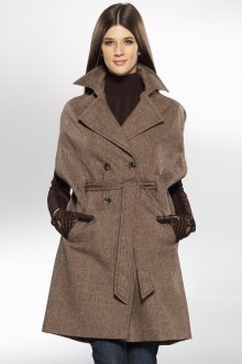 Твидовое пальто женское