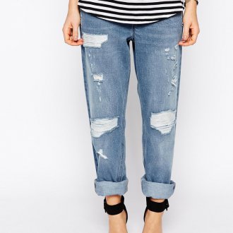 Модные джинсы для беременных женщин с боковыми вставками