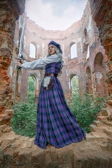 Шотландский женский костюм