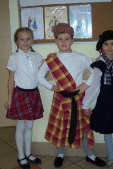 Шотландский детский костюм