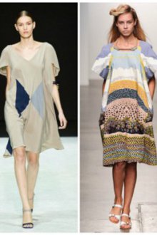 C чем носить модное платье балахон