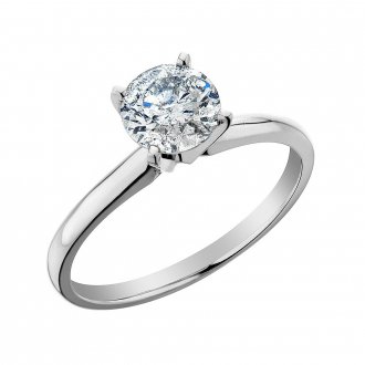 Красивое обручальное кольцо с большим бриллиантом