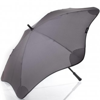 Механический серый мужской зонт