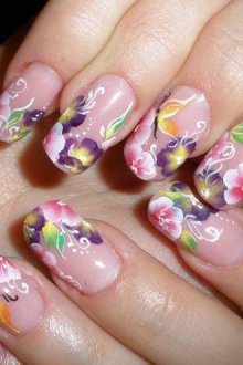 Китайская роспись ногтей