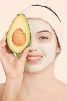 Увлажняющая маска для лица с маслом авокадо