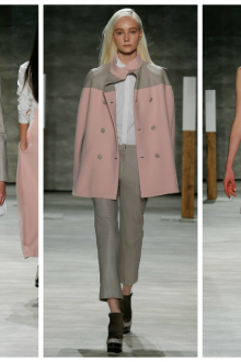 Розово-серые женские наряды в стиле минимализм