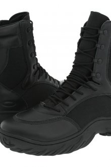 Зимние черные высокие мужские ботинки